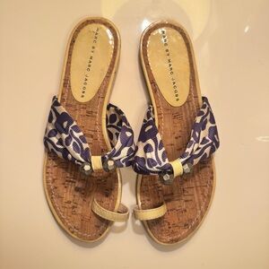 Marc by Marc Jacobs Blue and Cream Sandals